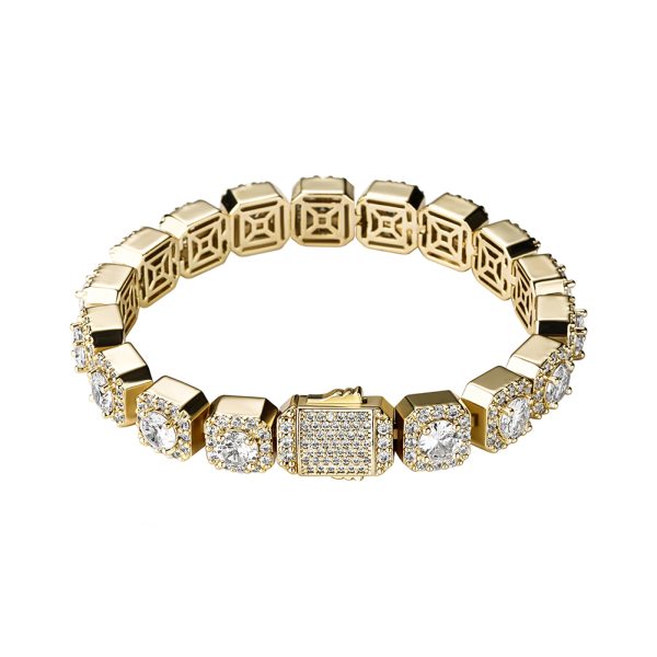 10mm Clustered Tennis Bracelet - Giventtie