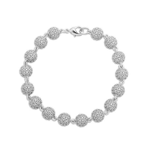 8mm Iced Ball Bracelet - Giventtie