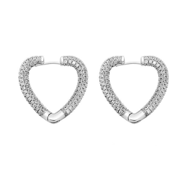 Iced Heart Earrings - Giventtie