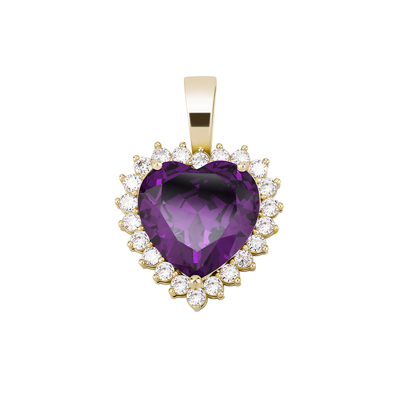Purple Heart Pendant - Giventtie