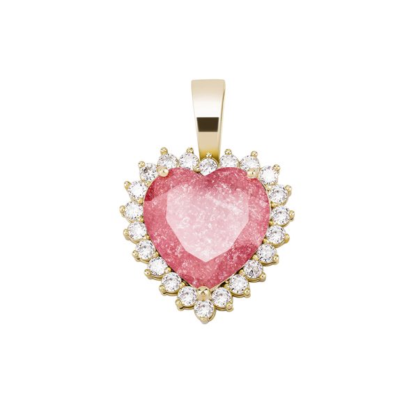 Rose Heart Pendant - Giventtie
