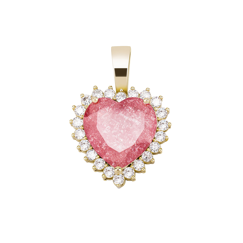Rose Heart Pendant - Giventtie