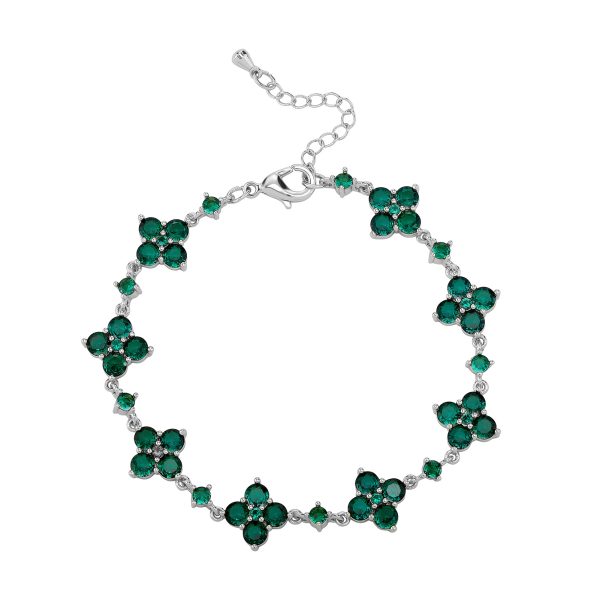 Green Four Leaf Clover Bracelet - Giventtie