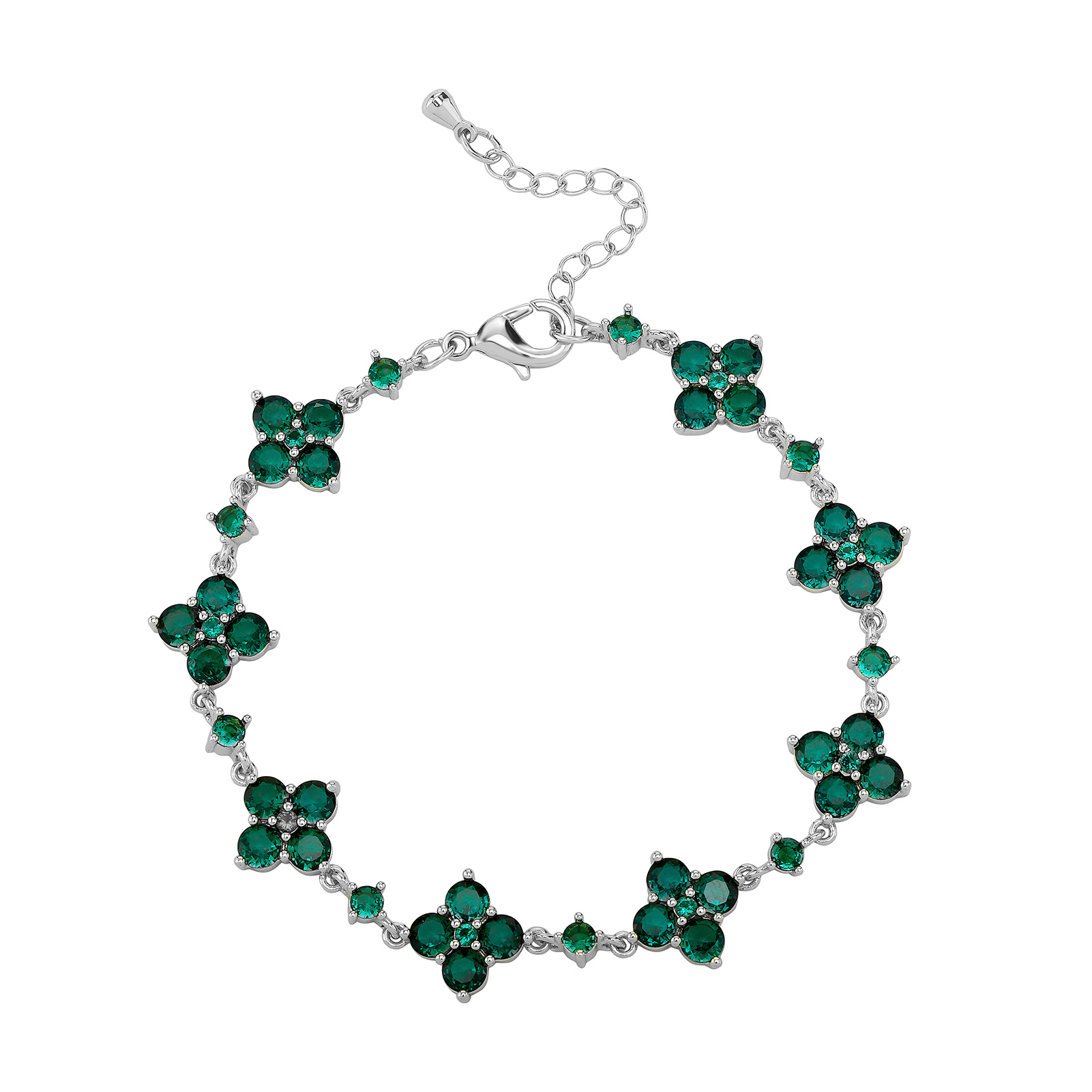 Green Four Leaf Clover Bracelet - Giventtie