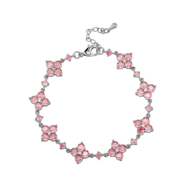 Pink Four Leaf Clover Bracelet - Giventtie