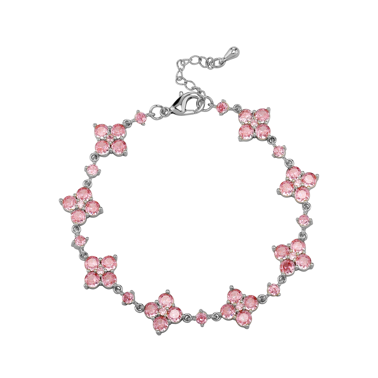 Pink Four Leaf Clover Bracelet - Giventtie