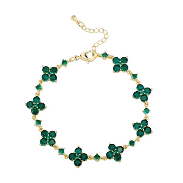 Green Four Leaf Clover Bracelet - Giventtie